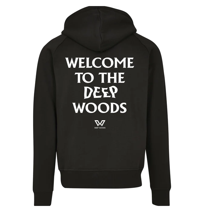 Bienvenido a la sudadera con capucha unisex DEEP WOODS (impresión reflectante)