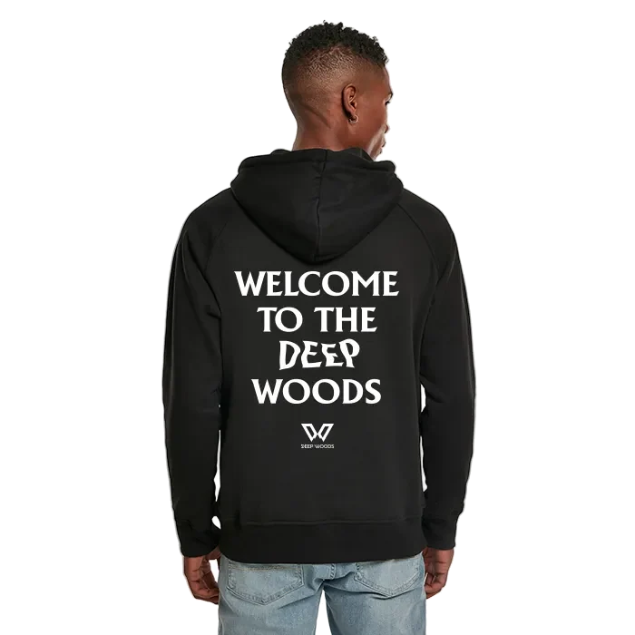 Bienvenido a la sudadera con capucha unisex DEEP WOODS (impresión reflectante)