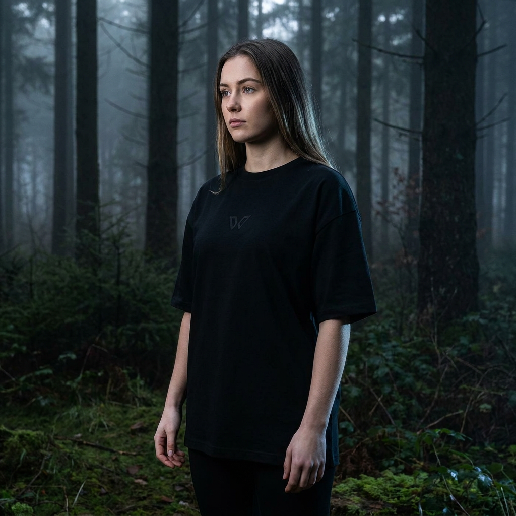 Black Icon W T-Shirt getragen