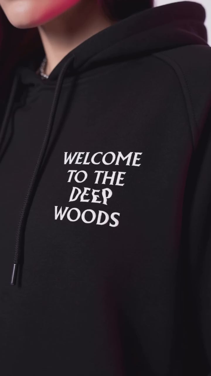 Bienvenido a la sudadera con capucha unisex DEEP WOODS (impresión reflectante)