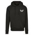 Sudadera con capucha negra (estampado reflectante)
