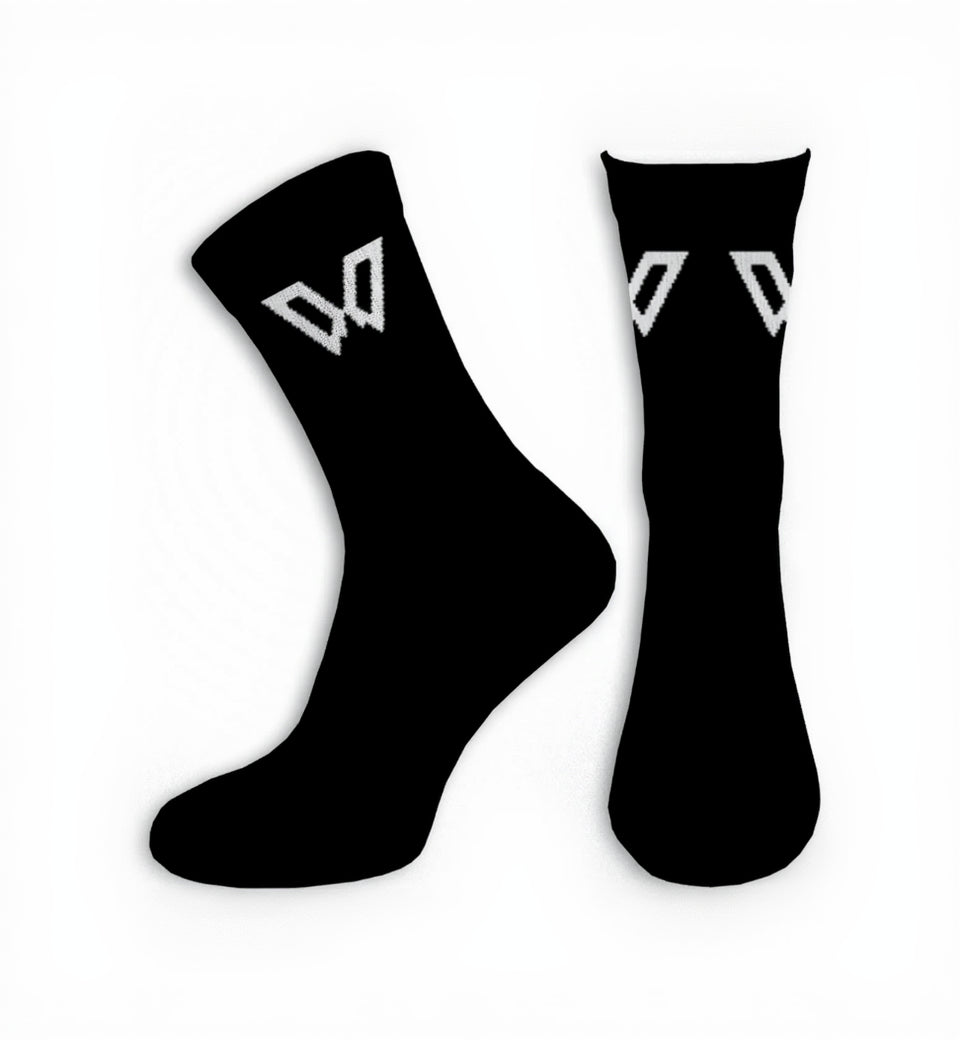 2x Par de calcetines de tenis Big W negros (Edición limitada)